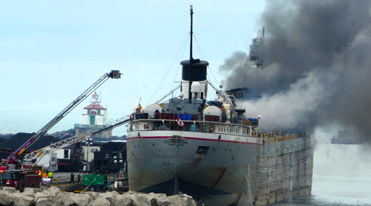 Fire Incident on M/V Cuyahoga at Port of Ashtabula, Ohio